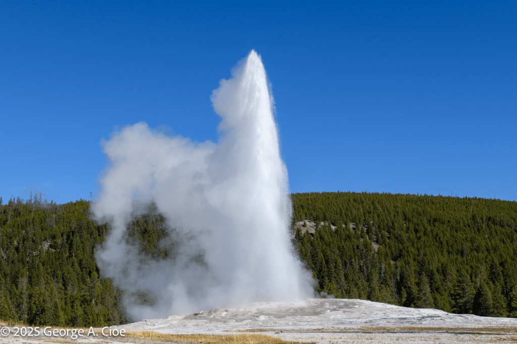"Inuit Woman Offering" Old Faithful Geyser, Yellowstone