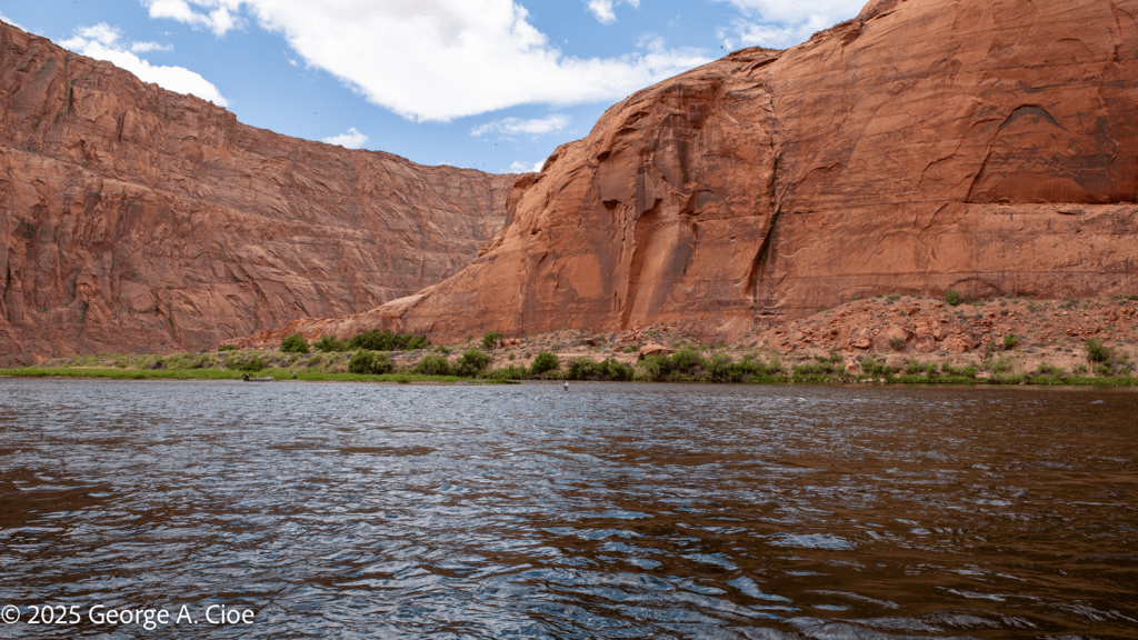 The Colorado River with Fisherman