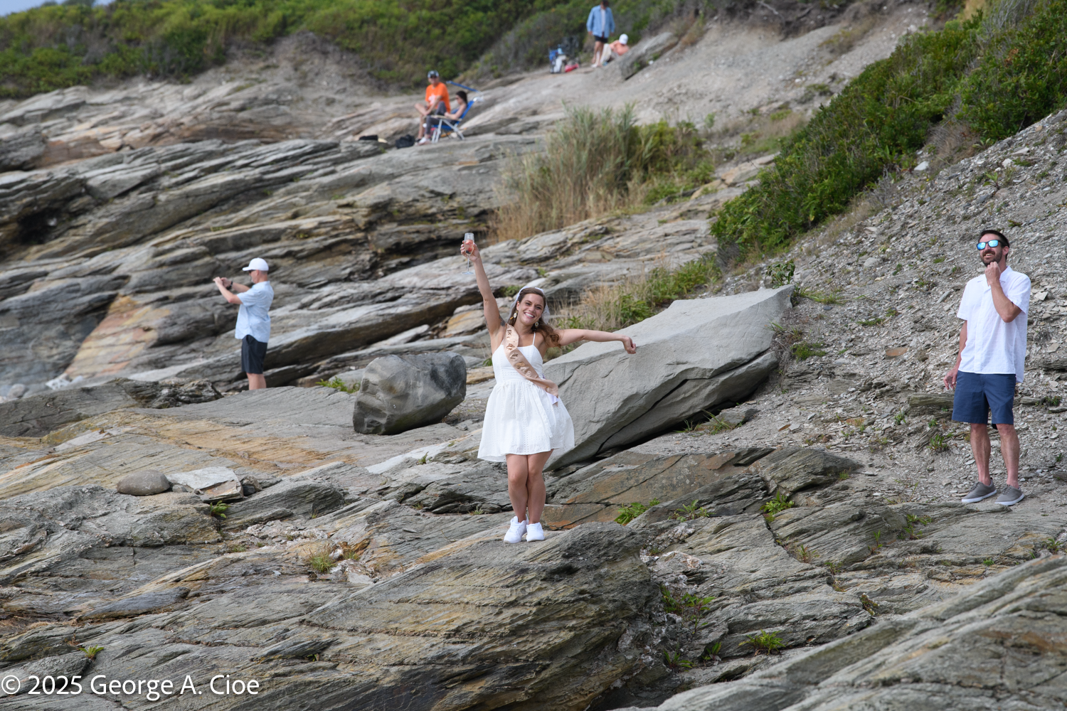 Bride at Beavertail Jamestown RI: A Photographic Journey
