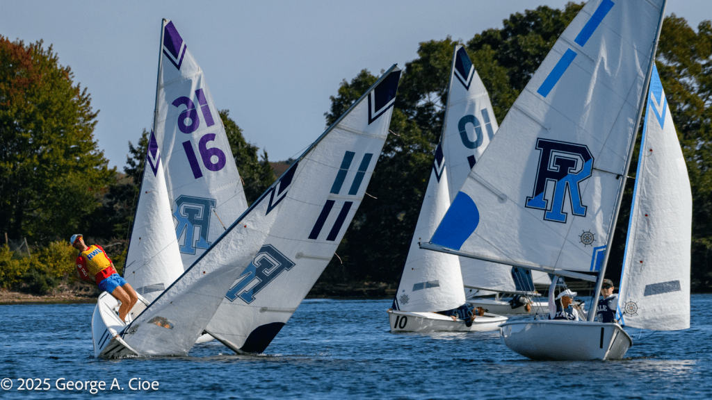 "Hiking Out" Sailboat Racing, Great Salt Pond