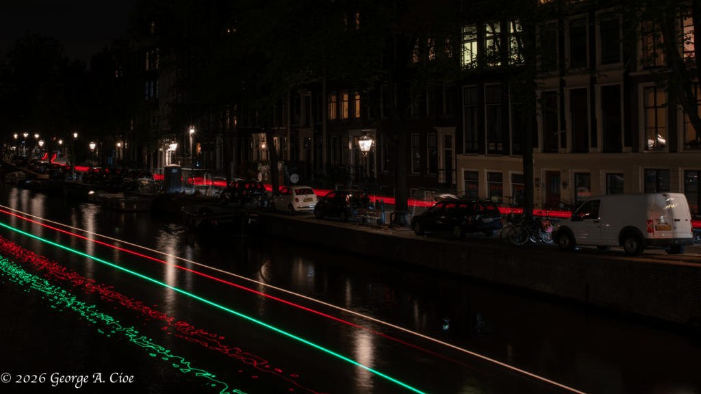 "Water Mark" Canal Traffic, Amsterdam