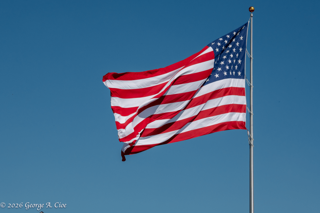 "Old Glory Over Narragansett" Narragansett Town Beach