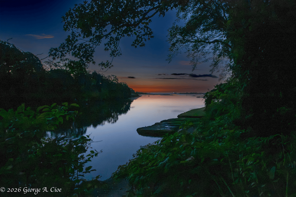 "Where Blue Surrenders to Gold" Narrow River, Narragansett, RI