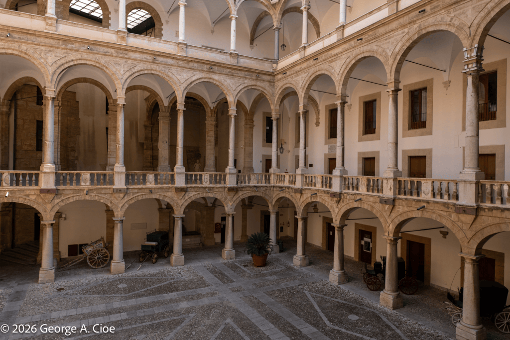 "The Courtyard Holds Its Breath" Sicily