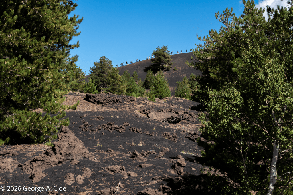 “The Human Spirit, Single File” Mt. Etna, Sicily